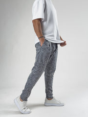 Speckle Pattern Havuç Kesim Pantolon