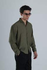 Haki Uzun Kollu Gömlek