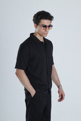 Siyah Pamuklu Gömlek