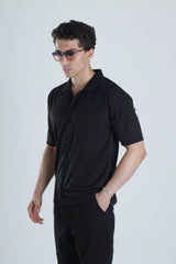 Siyah Pamuklu Gömlek