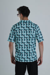 Neo Mint Desenli Gömlek