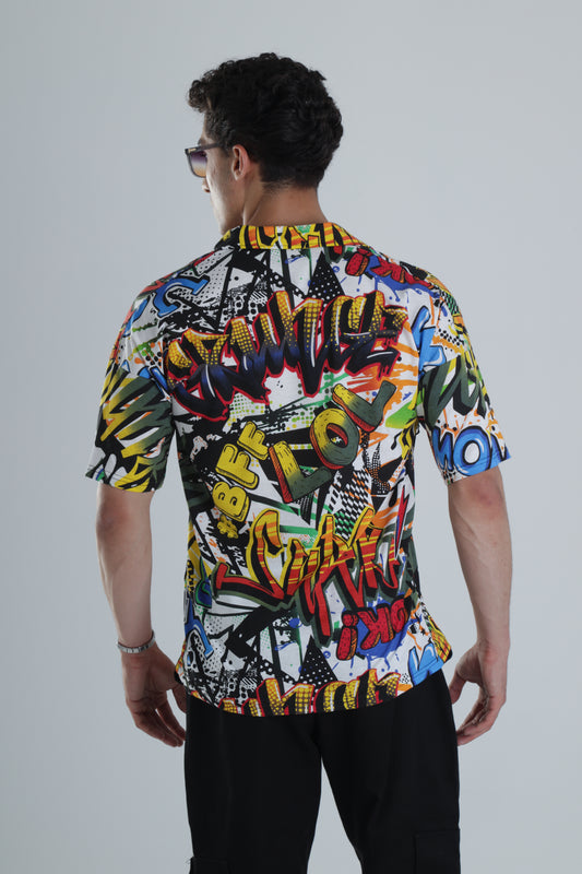 Comics Desenli Gömlek