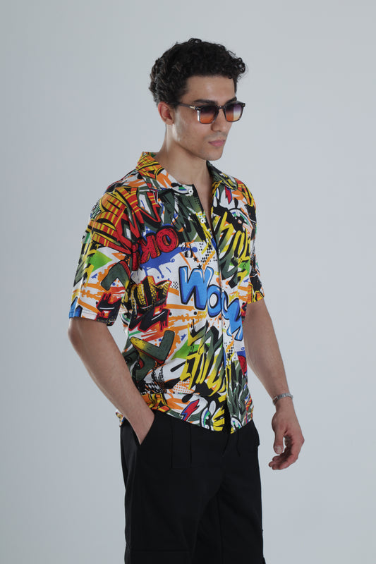 Comics Desenli Gömlek