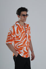 Lava Swirl Desenli Gömlek