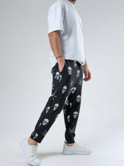 Skull Leaf Jogger Pantolon