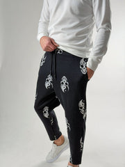 Yin Yang Skull Jogger Pantolon