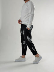 Yin Yang Skull Jogger Pantolon