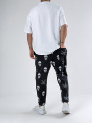 Skull Leaf Jogger Pantolon