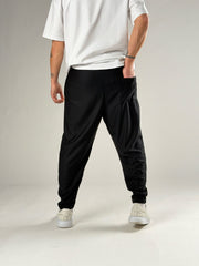 Slim Stripe Black Pantolon