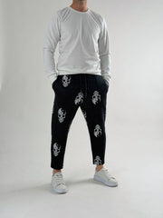 Yin Yang Skull Jogger Pantolon