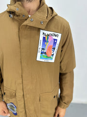 Premium Taba Paraşüt Kumaş Ceket