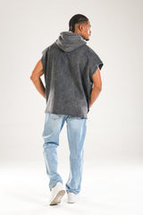 Premium 3 İplik Antrasit Urban Cut Hoodie