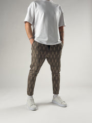 Geo Pattern Havuç Kesim Pantolon