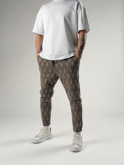 Geo Pattern Havuç Kesim Pantolon