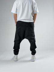 Black Utility Şalvar Pantolon