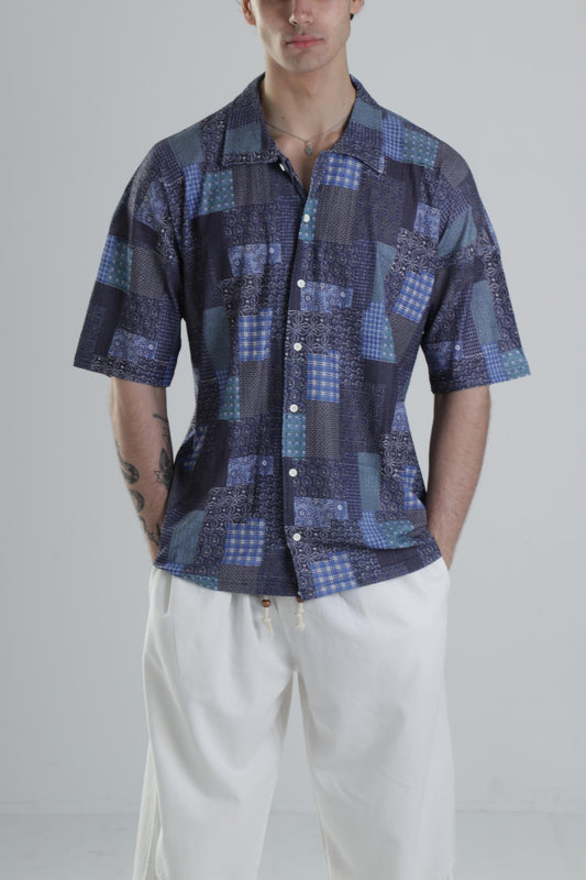 Bürümcük Kumaş Desenli Gömlek