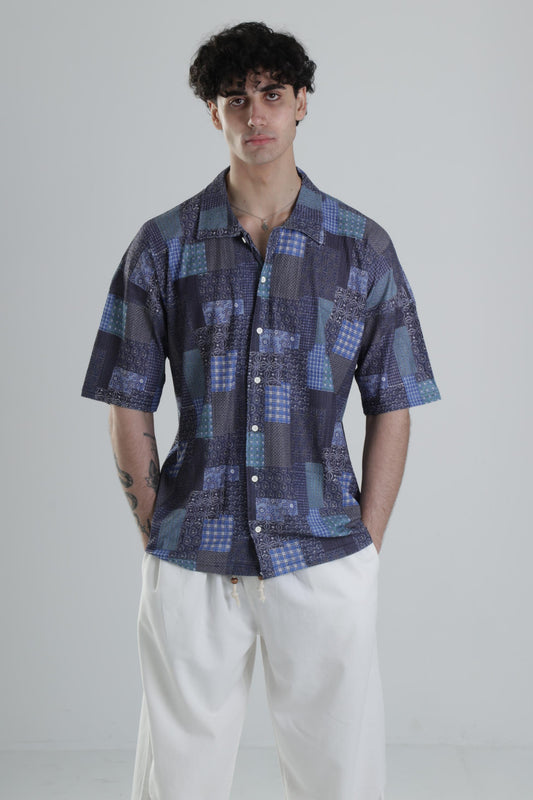 Bürümcük Kumaş Desenli Gömlek