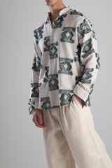 Retro Yeşil Püsküllü Gömlek