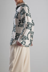 Retro Yeşil Püsküllü Gömlek