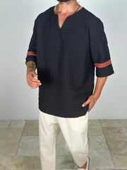 Fakir Kol Siyah T-Shirt