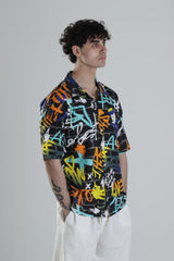 Grafiti Desenli Gömlek