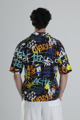 Grafiti Desenli Gömlek