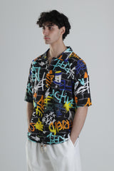 Grafiti Desenli Gömlek