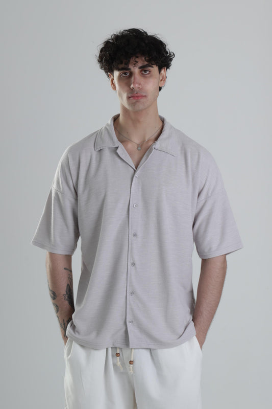 Gri Pamuklu Gömlek