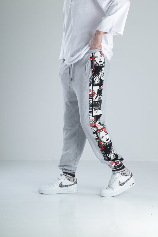 Urban Sketch Gri Jogger