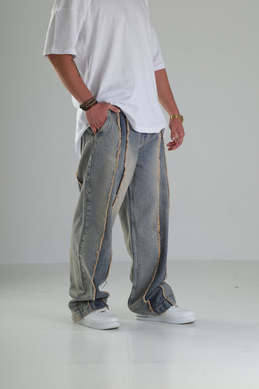 Premium Kalite Şerit Detaylı Baggy Pantolon