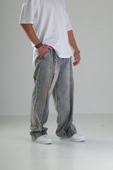 Premium Kalite Şerit Detaylı Baggy Pantolon