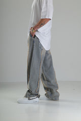 Premium Kalite Şerit Detaylı Baggy Pantolon