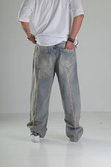 Premium Kalite Şerit Detaylı Baggy Pantolon