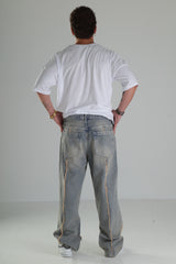 Premium Kalite Şerit Detaylı Baggy Pantolon