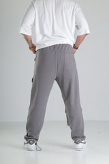 Gri Çok Cepli Kargo Pantolon