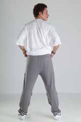 Gri Çok Cepli Kargo Pantolon