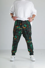 Graffiti Print Jogger Pantolon
