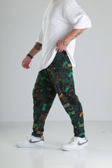 Graffiti Print Jogger Pantolon