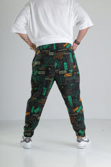 Graffiti Print Jogger Pantolon