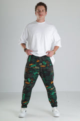 Graffiti Print Jogger Pantolon