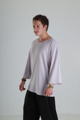 Oversize Basic T-Shirt - Açık Lila