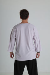 Oversize Basic T-Shirt - Açık Lila
