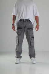 Premium Gri Kargo Pantolon