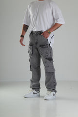 Premium Gri Kargo Pantolon