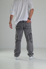 Premium Gri Kargo Pantolon