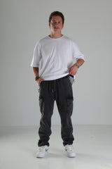 Premium Siyah Kargo Pantolon