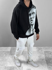 Üç İplik Siyah Thomas Hoodie