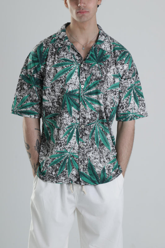 Yaprak Desenli Gömlek