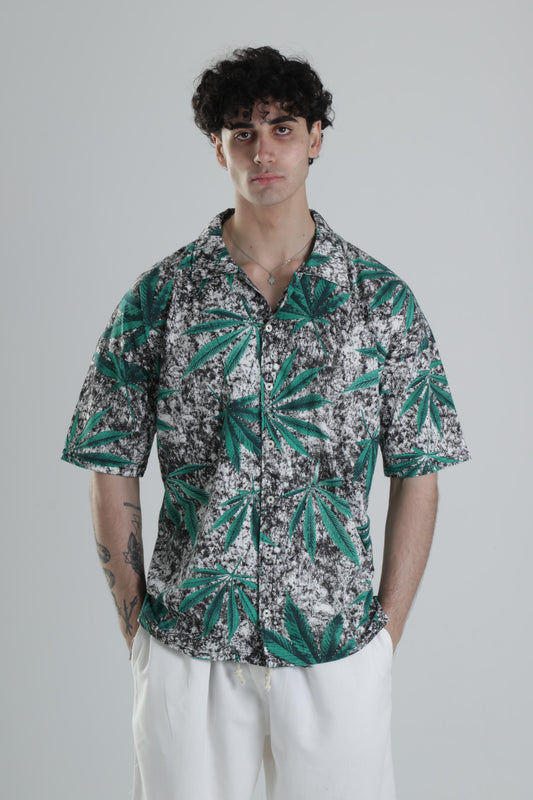 Yaprak Desenli Gömlek