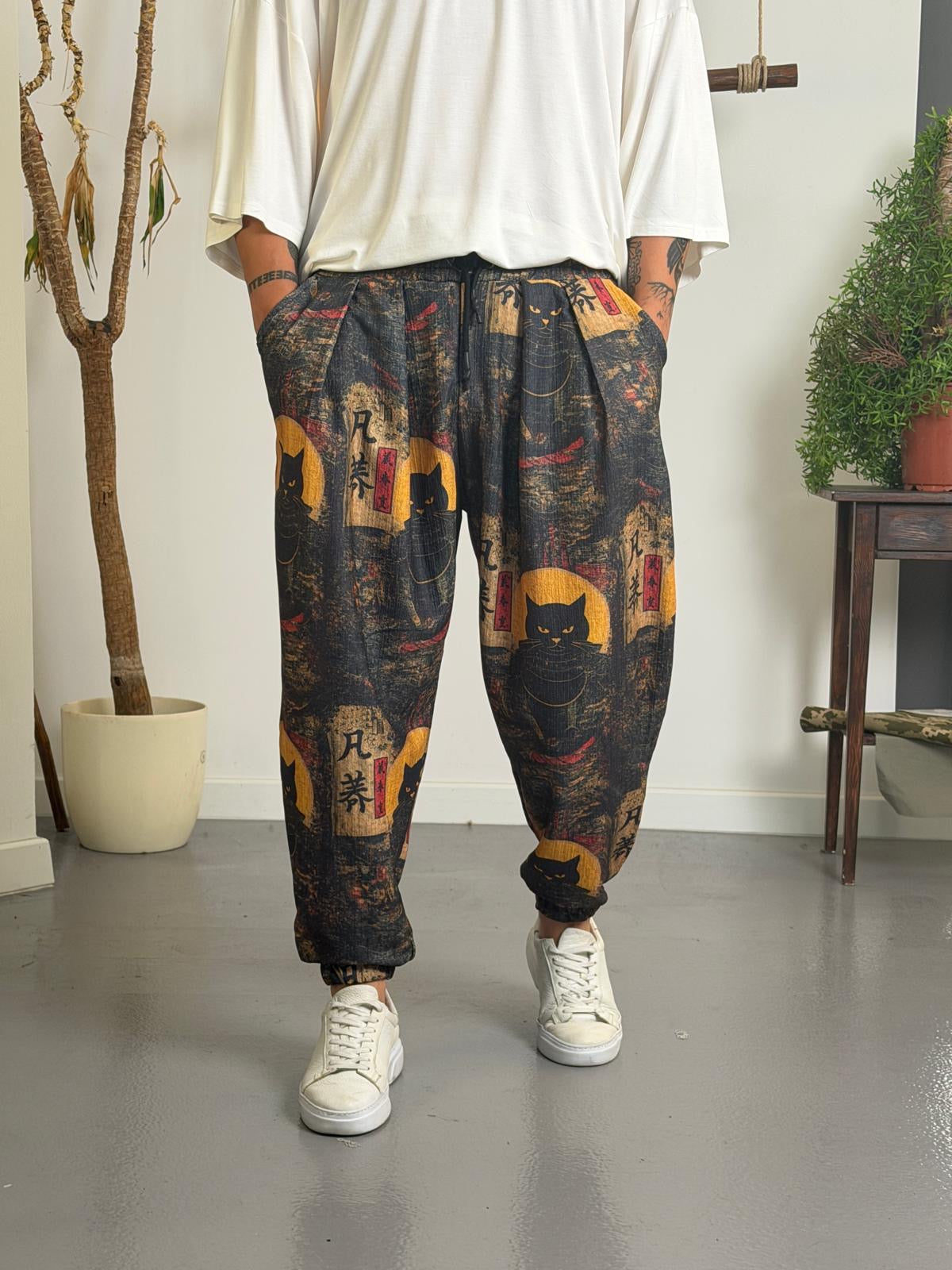 Ukiyo Pileli Jogger Pantolon Ürün ikincil görseli